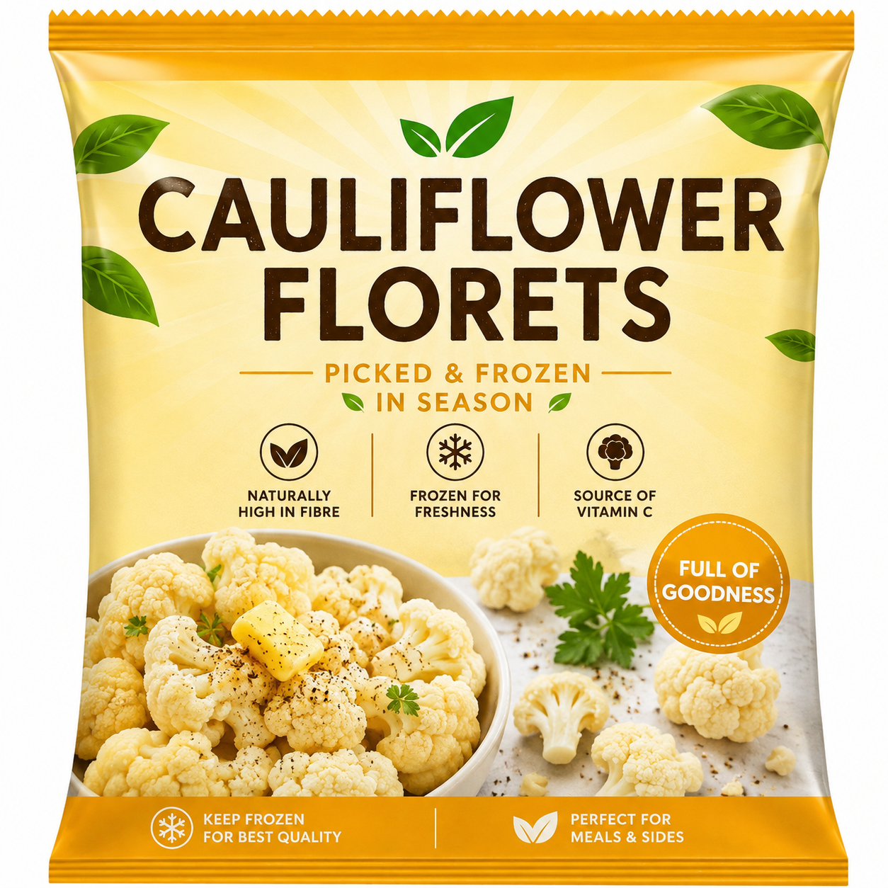 Cauliflower Florets 900g (Brand May Vary)