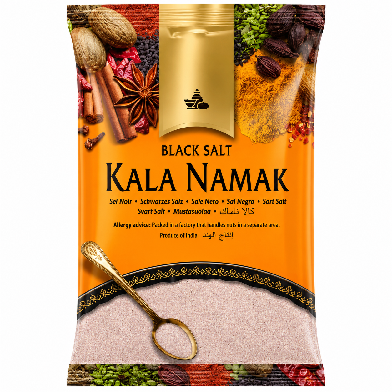 Fine Black Salt (Kala Nimak) 100g (Brand May Vary)