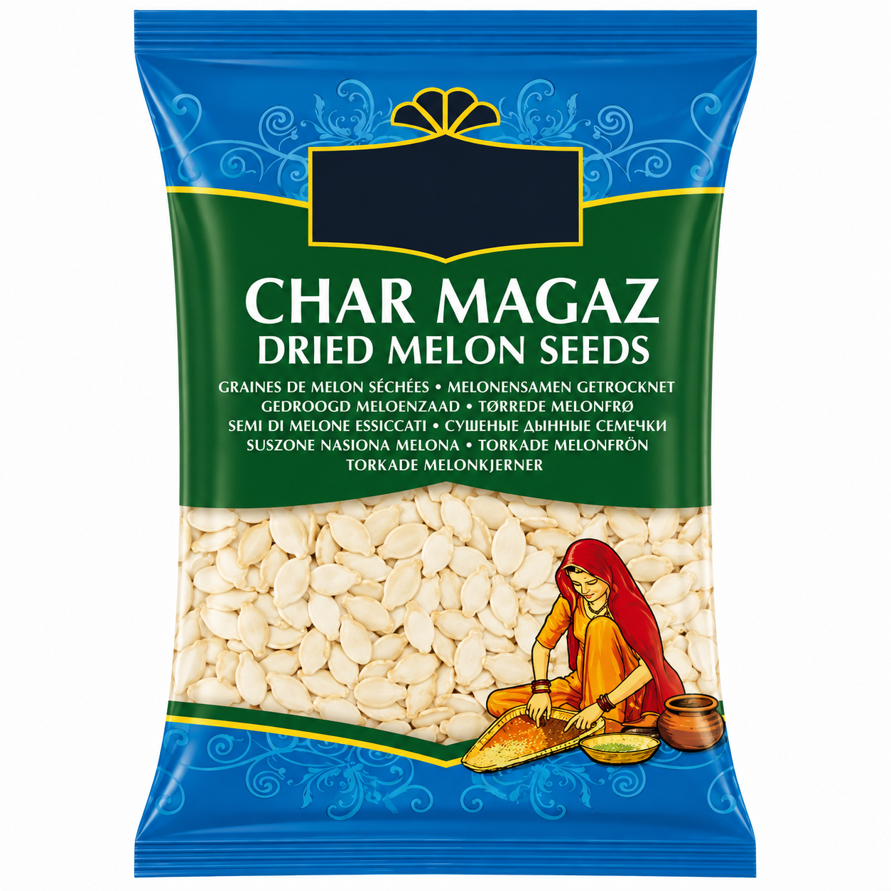 Char Magaz (Melon Seeds) 100g (Brand May Vary)