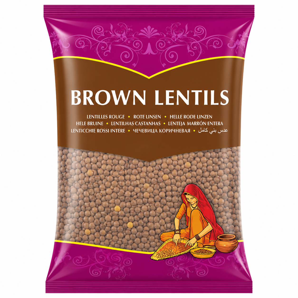 Brown Lentils (Brand May Vary)
