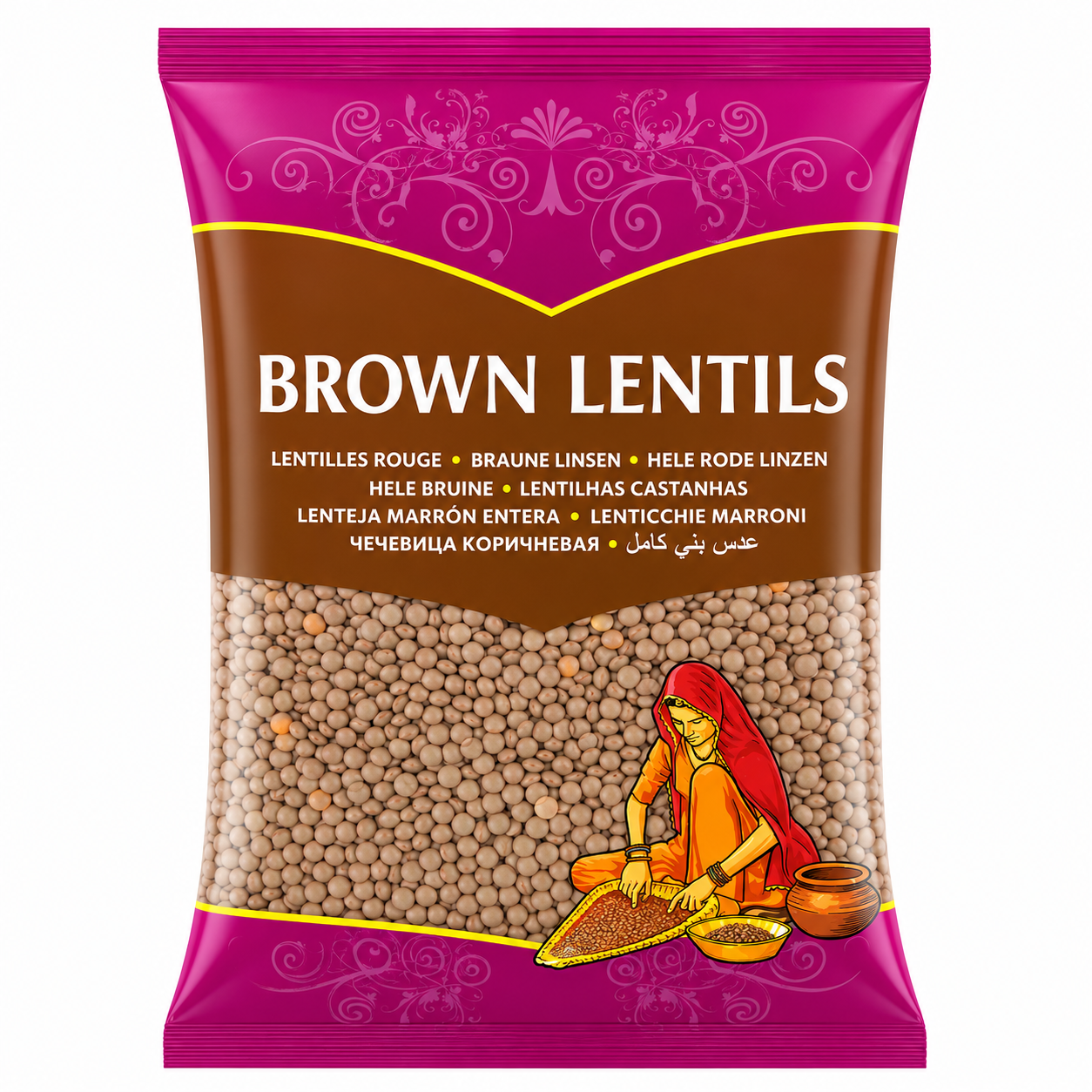 Brown Lentils (Brand May Vary)