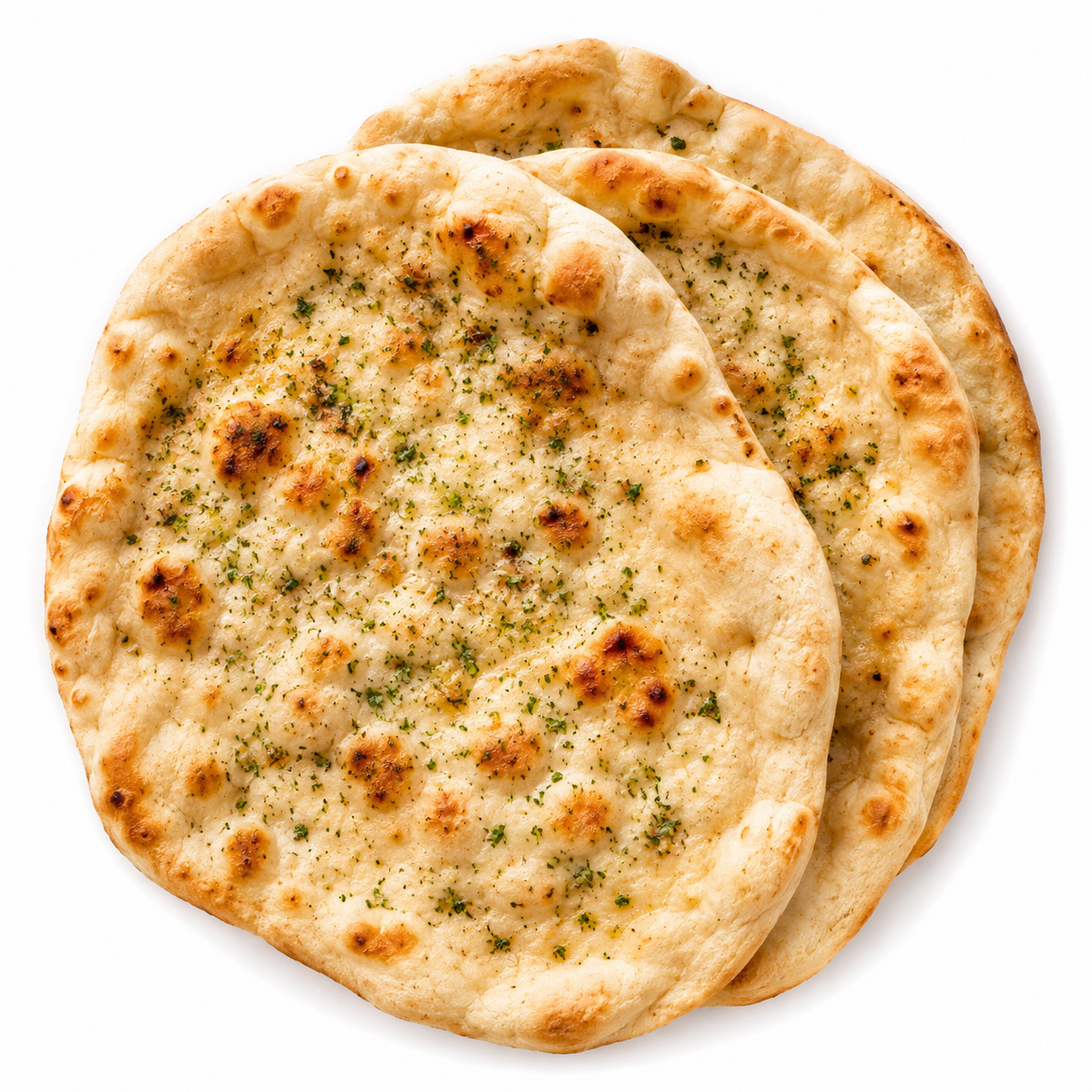 Garlic & Coriander Naan Bread x3
