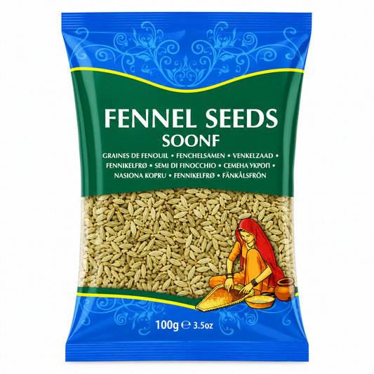 Whole Fennel Seeds (Saunf) 85g (Brand May Vary)