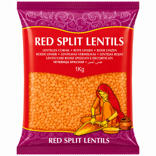 Red Lentils Split 2kg (Brand May Vary)