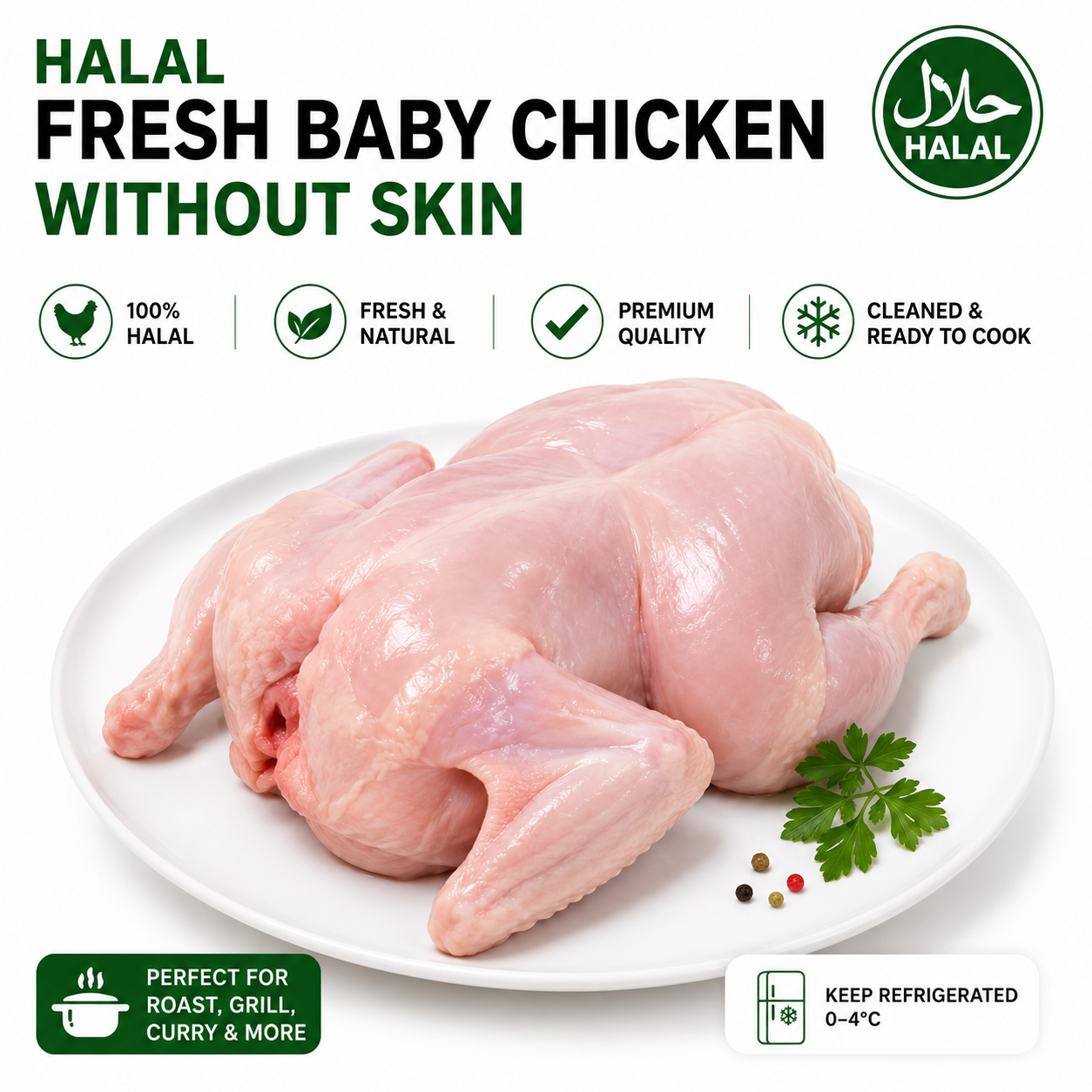 Halal Fresh Baby Chicken
