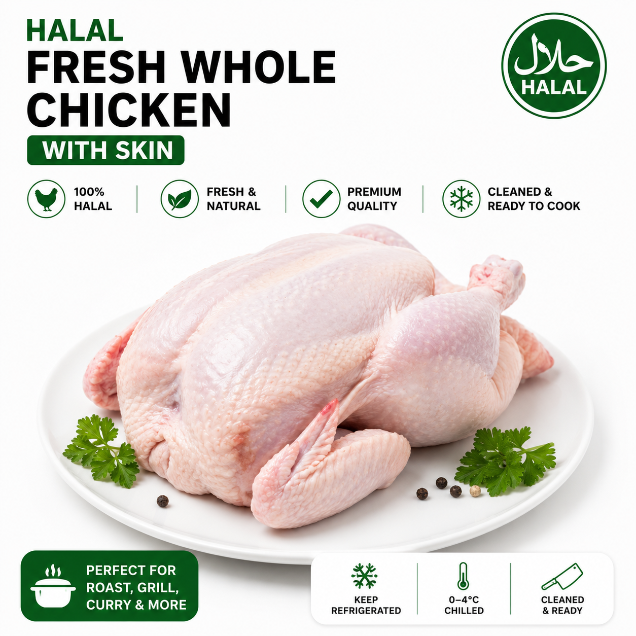 Halal Fresh Large Chicken