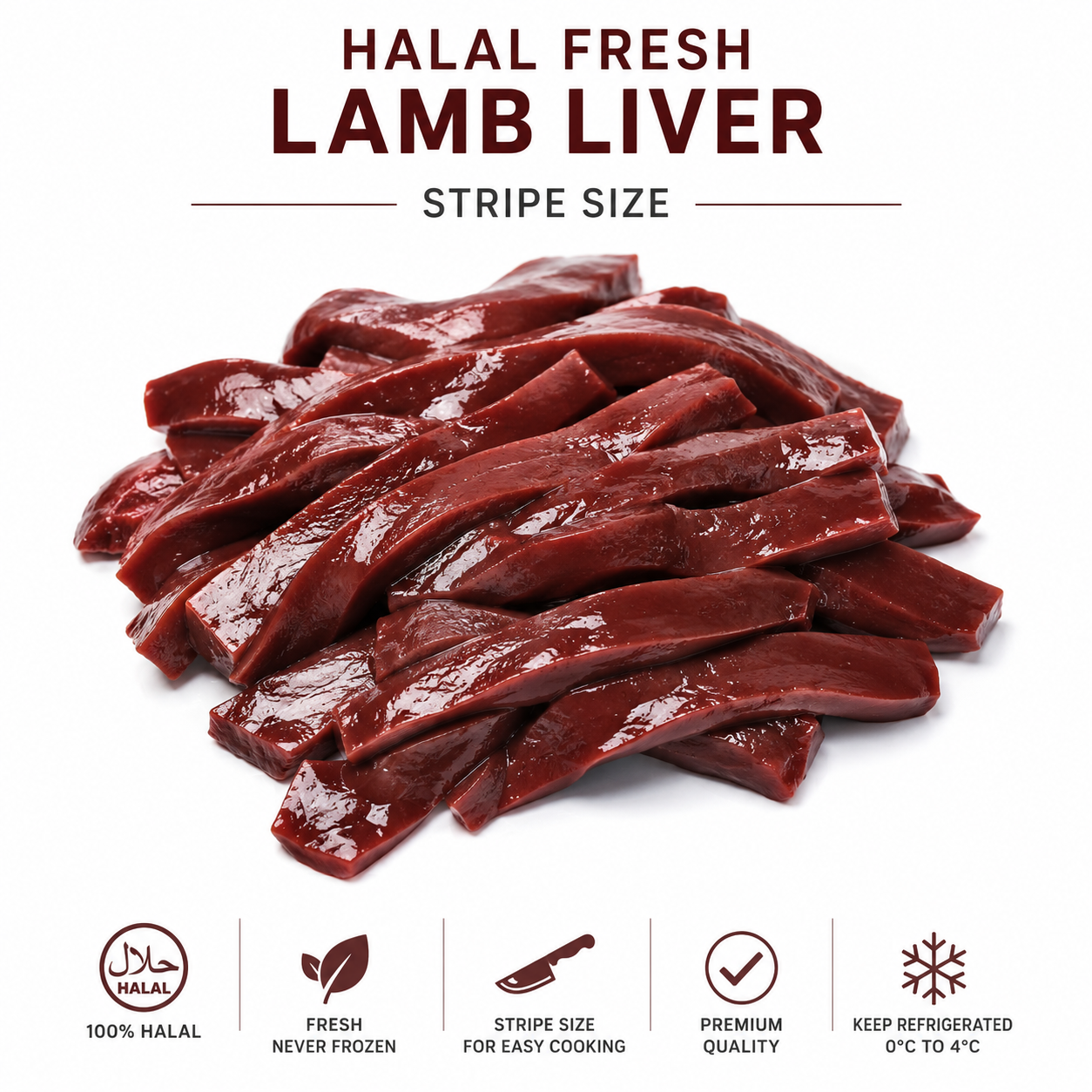 Halal Fresh Lamb Liver