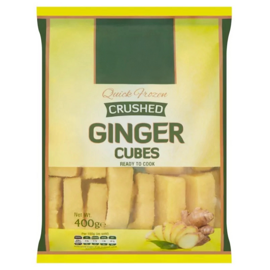 Frozen Crushed Ginger Cubes 400g (Brand May Vary)