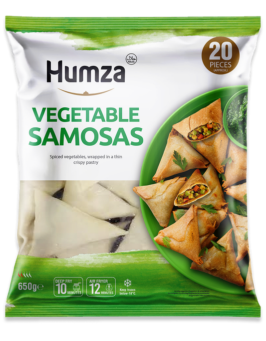Frozen Halal Vegetable Samosas Pieces x20 (Brand May Vary)