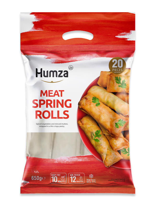 Frozen Halal Meat Spring Rolls Pieces x20 (Brand May Vary)