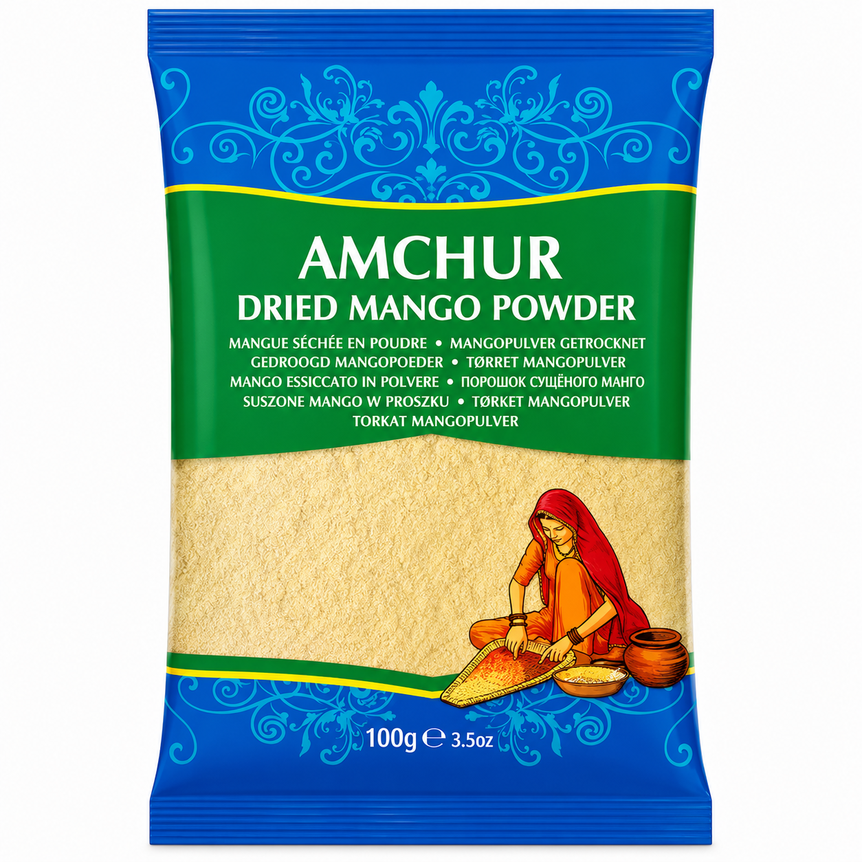Amchur Dried Mango Powder 100g (Brand May Vary)