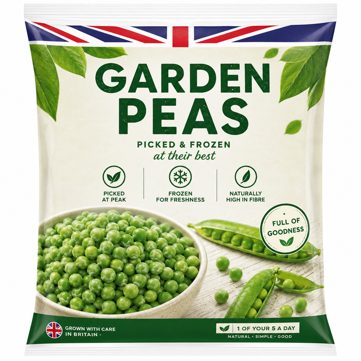 Garden Peas 910g (Brand May Vary)