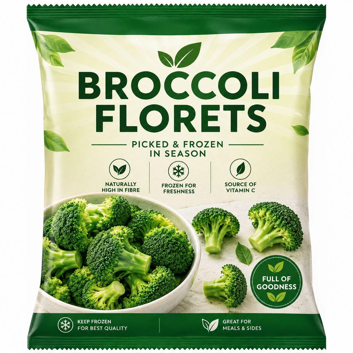 Broccoli Florets 900g (Brand May Vary)