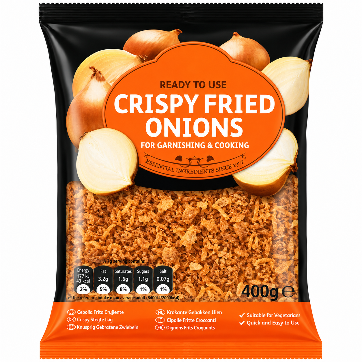 Crispy Fried Onions 400g (Brand May Vary)
