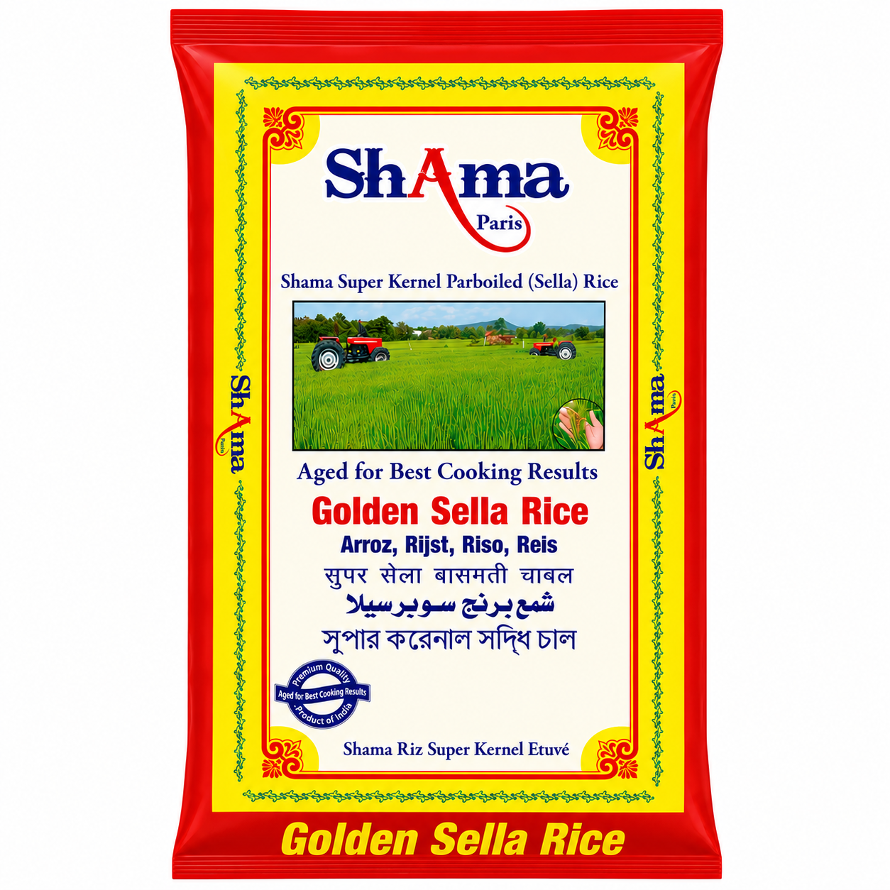 Shama Paris Super Kernel Parboiled Golden Sella Rice 20kg