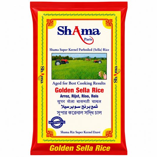 Shama Paris Super Kernel Parboiled Golden Sella Rice 20kg