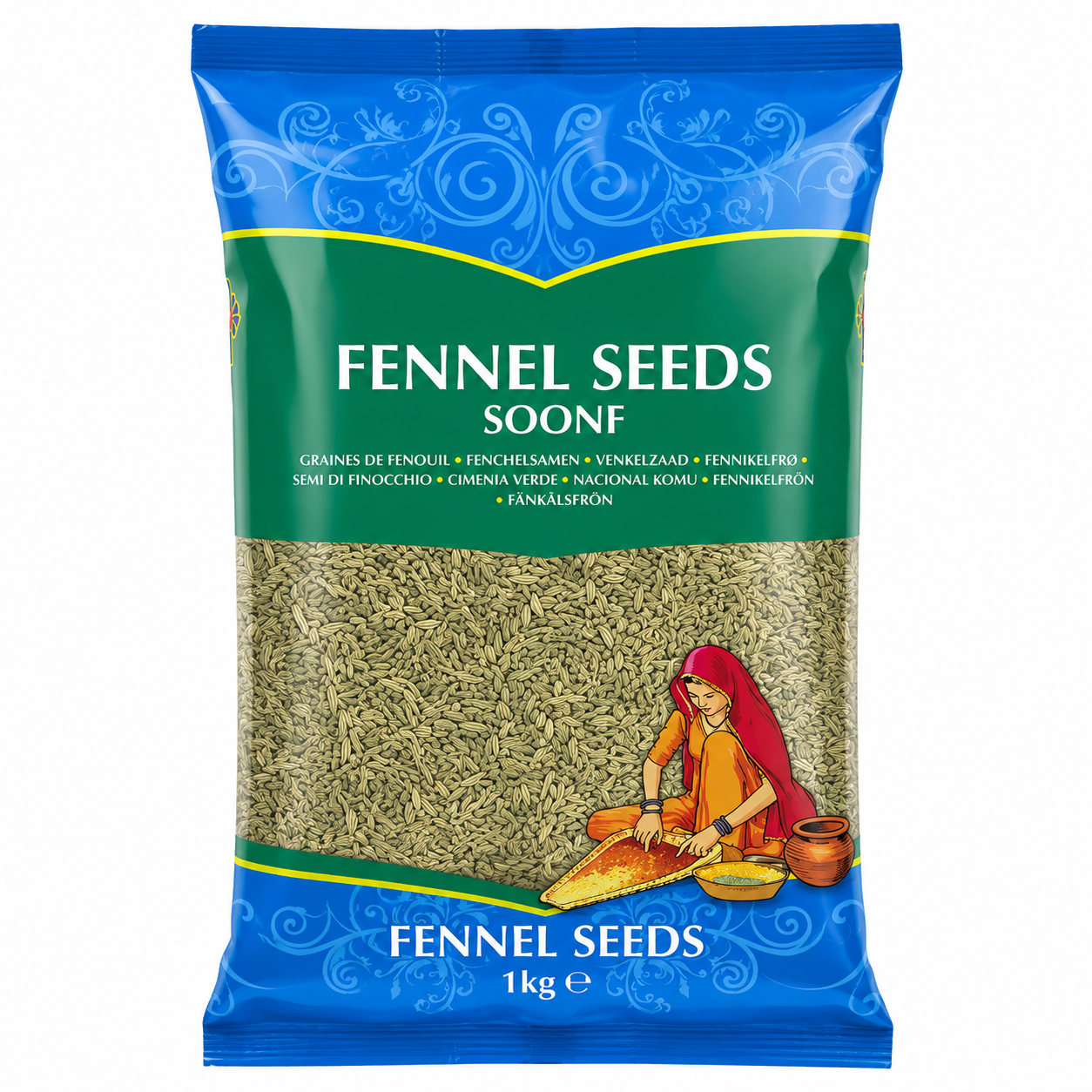Whole Fennel (Saunf) Seeds (Brand May Vary)