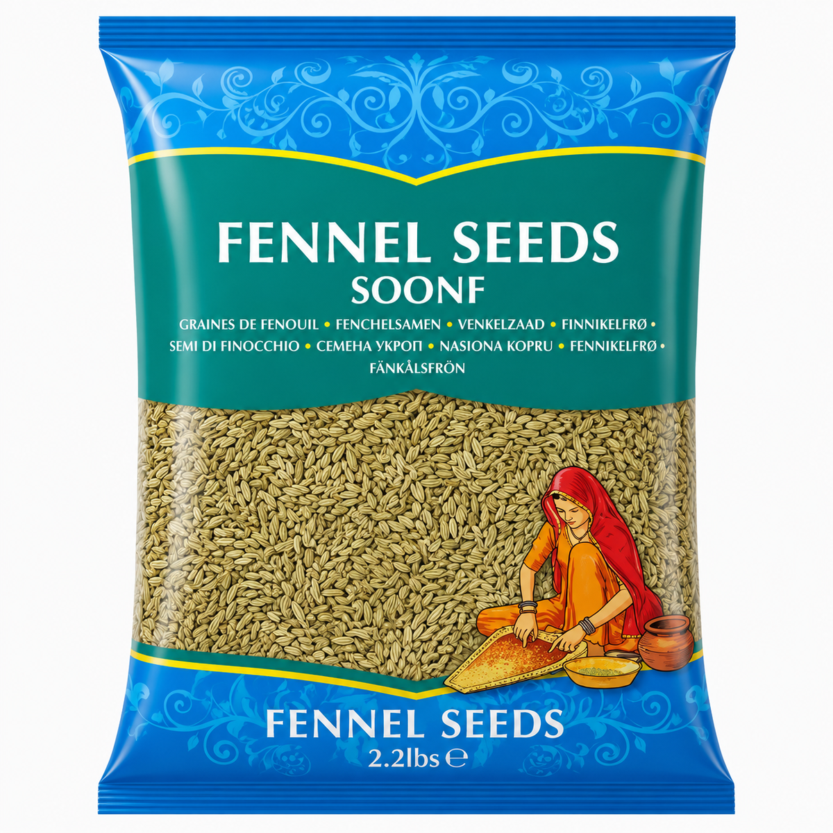 Whole Fennel (Saunf) Seeds (Brand May Vary)