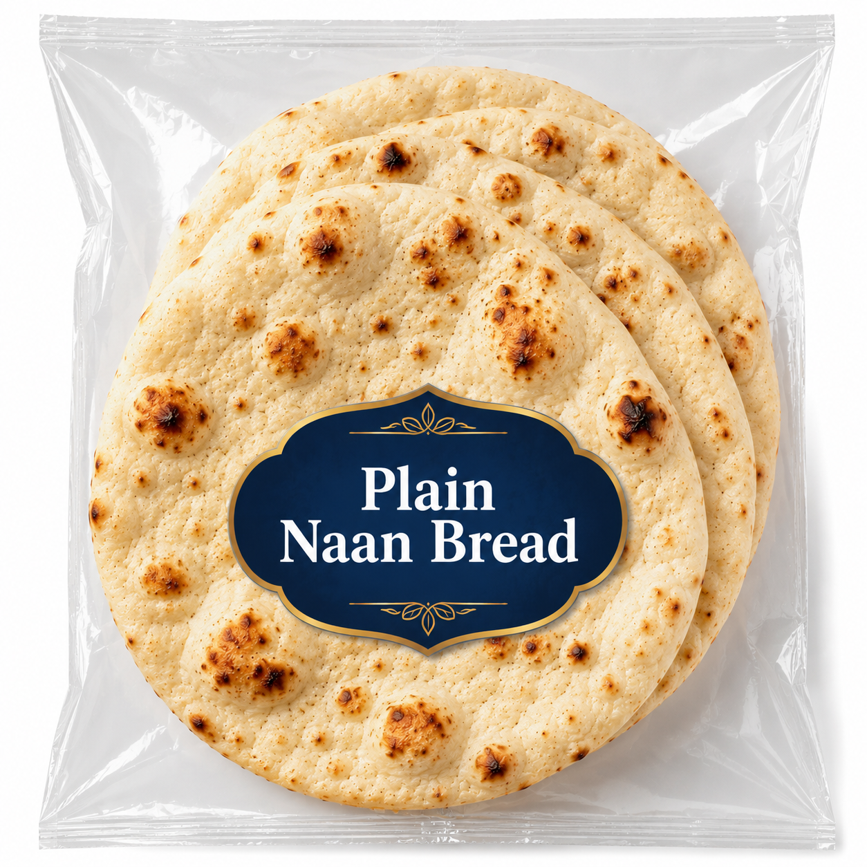 Plain Naan Bread x3