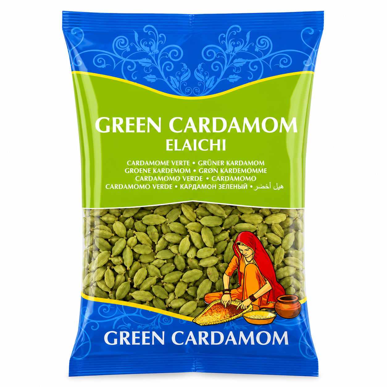 Whole Green Cardamoms 50g (Brand May Vary)