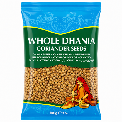 Whole Coriander (Dhaniya) 50g (Brand May Vary)