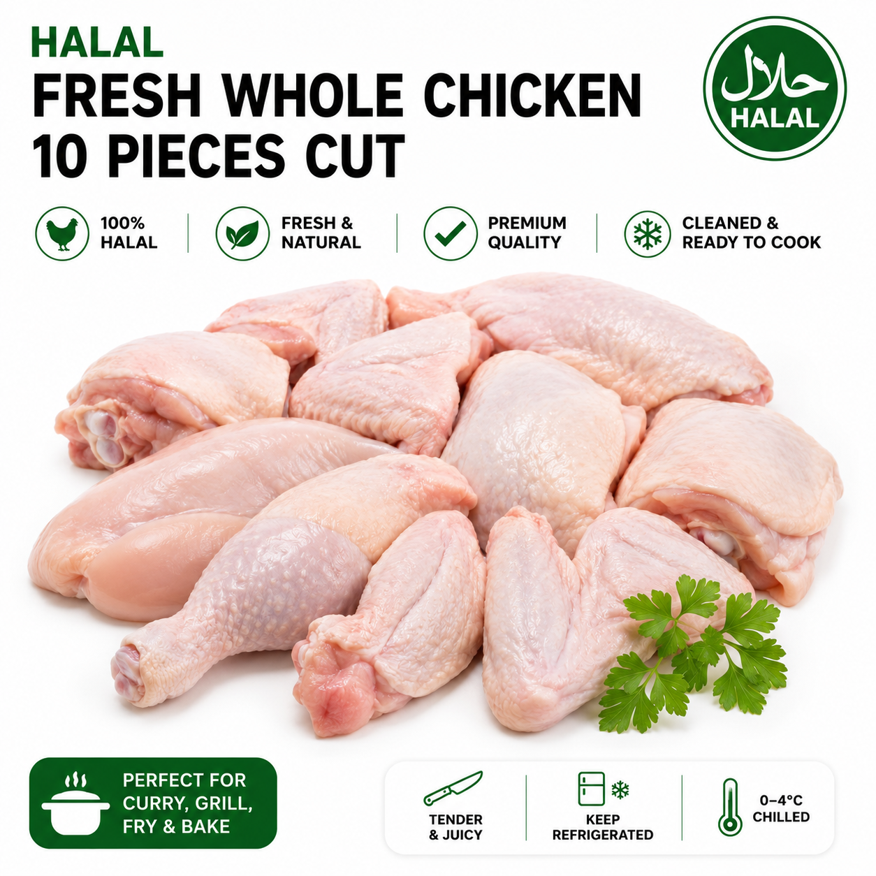 Halal Fresh Large Chicken