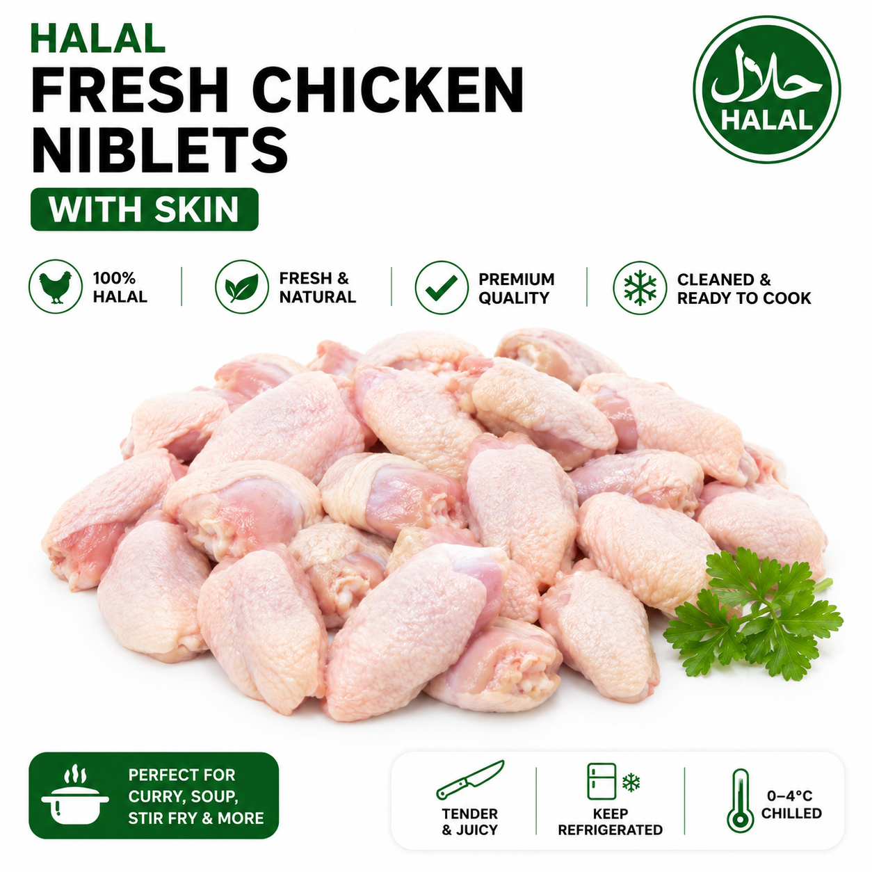 Halal Fresh Chicken Niblets