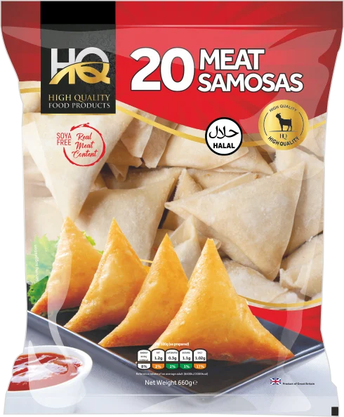 Frozen Halal Meat Samosas Pieces x20 (Brand May Vary)