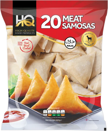 Frozen Halal Meat Samosas Pieces x20 (Brand May Vary)