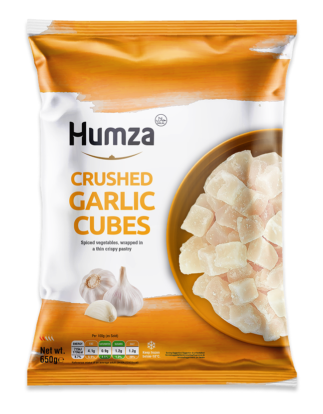 Frozen Crushed Garlic Cubes 400g (Brand May Vary)