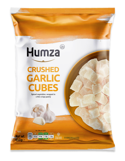 Frozen Crushed Garlic Cubes 400g (Brand May Vary)