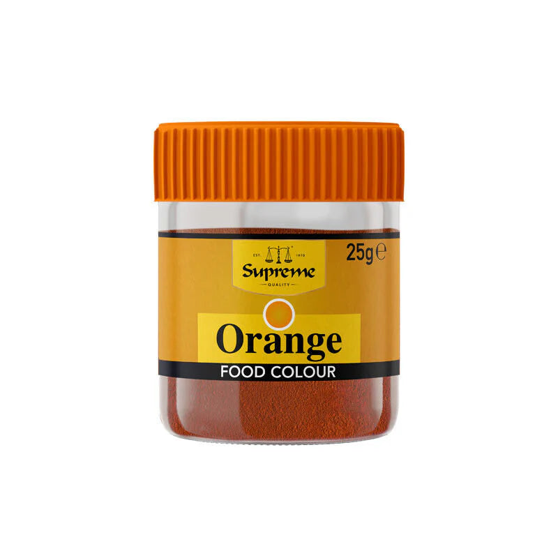 Orange Food Colouring - Powder 25g (Brand May Vary)