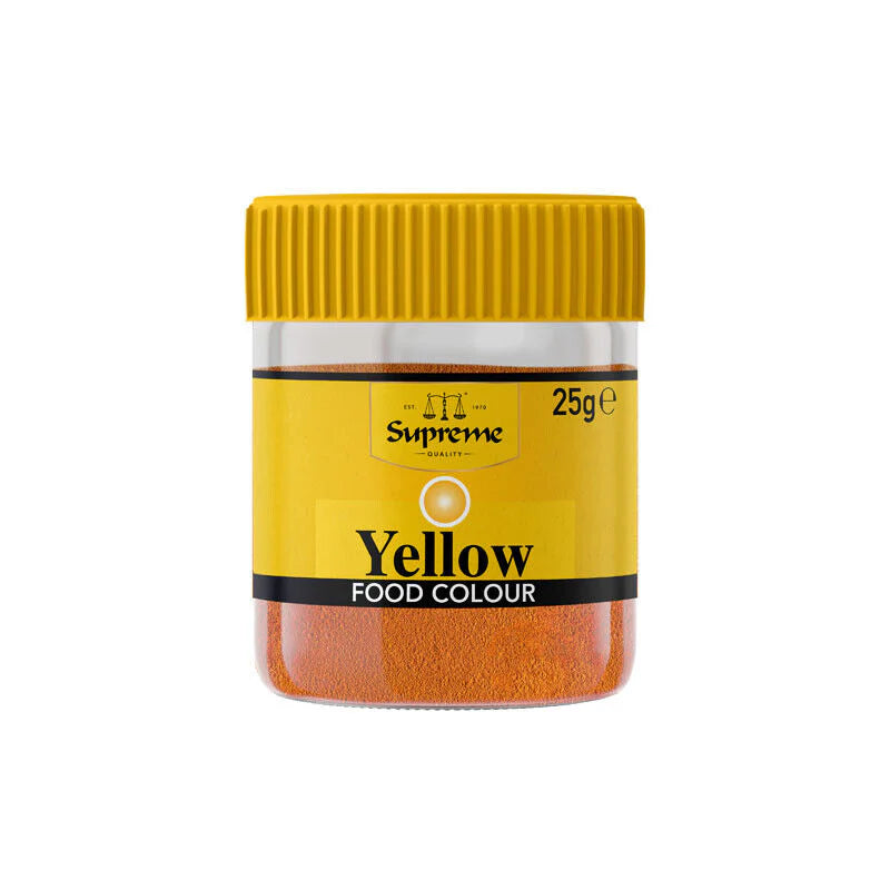 Yellow Food Colouring - Powder 25g (Brand May Vary)