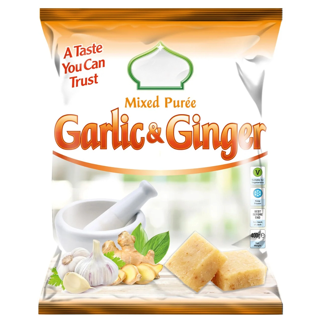 Frozen Crushed Ginger & Garlic Cubes 400g (Brand May Vary)