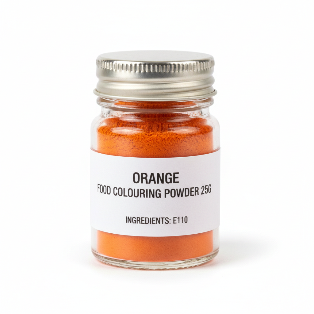 Orange Food Colouring - Powder 25g (Brand May Vary)
