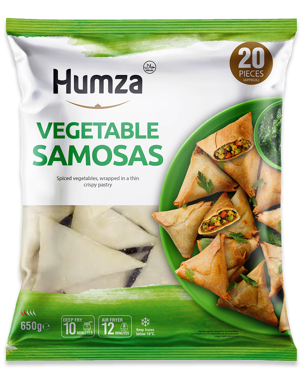 Frozen Halal Vegetable Samosas Pieces x20 (Brand May Vary)