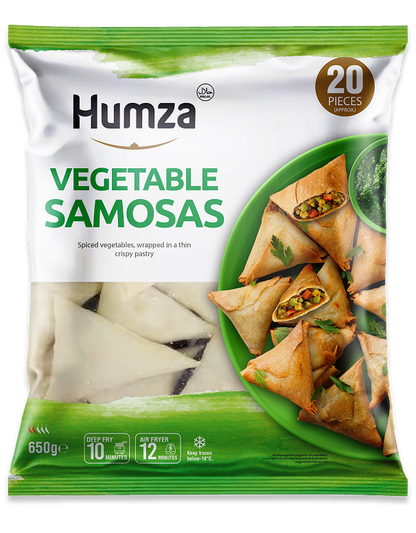 Frozen Halal Vegetable Samosas Pieces x20 (Brand May Vary)