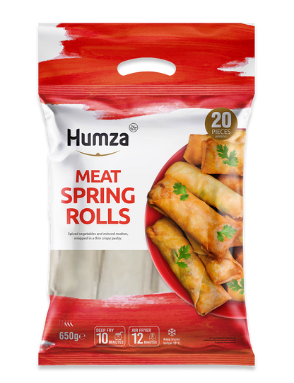 Frozen Halal Meat Spring Rolls Pieces x20 (Brand May Vary)