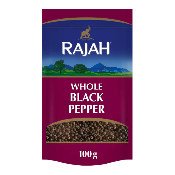 Whole Black Pepper 100g (Brand May Vary)
